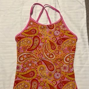 Girls Lands End one piece swim suit size 10